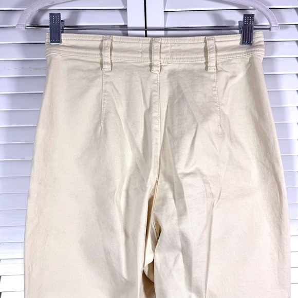 Marine Layer Bridget Full Length Raw Edge Pant in Cream Size 4 - Picture 8 of 10